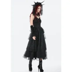 Dark In Love Gothic Satin Lace - Mekko