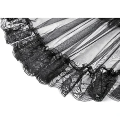 Dark In Love Lace Mesh Patchwork - Viitta