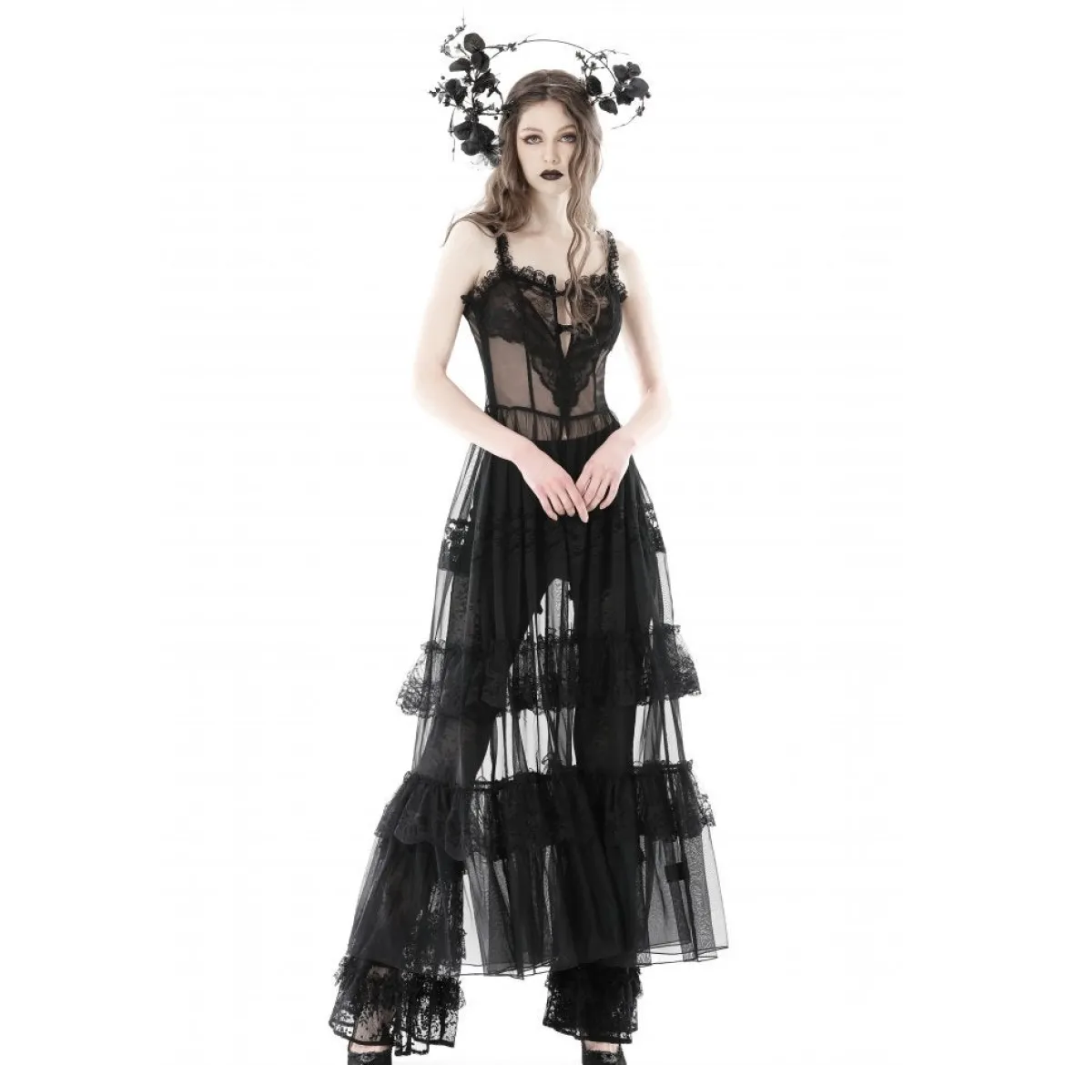Dark in Love Layer Lace Mesh - Maksimekko