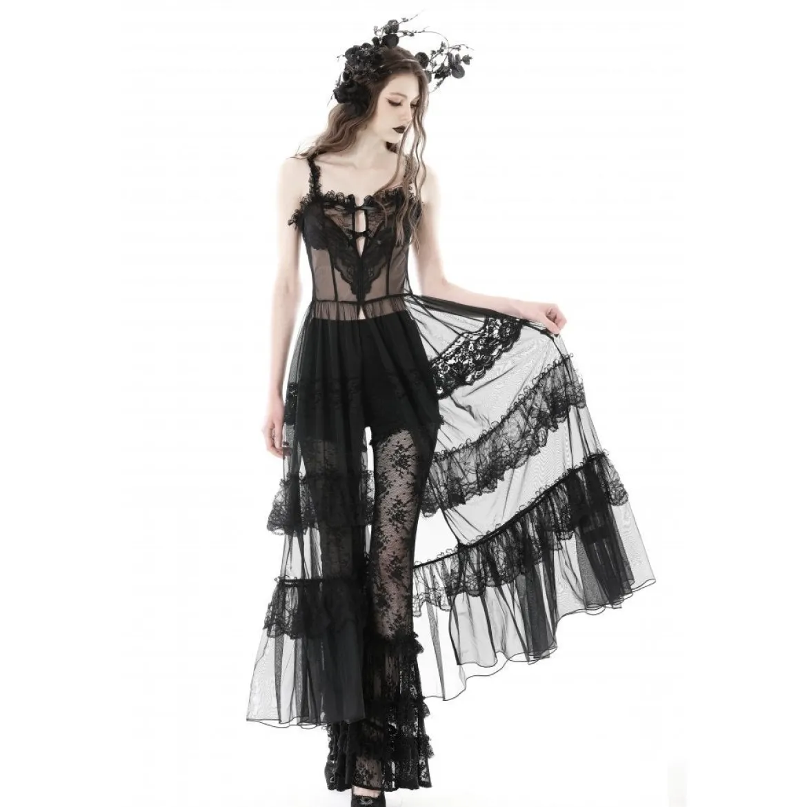 Dark in Love Layer Lace Mesh - Maksimekko