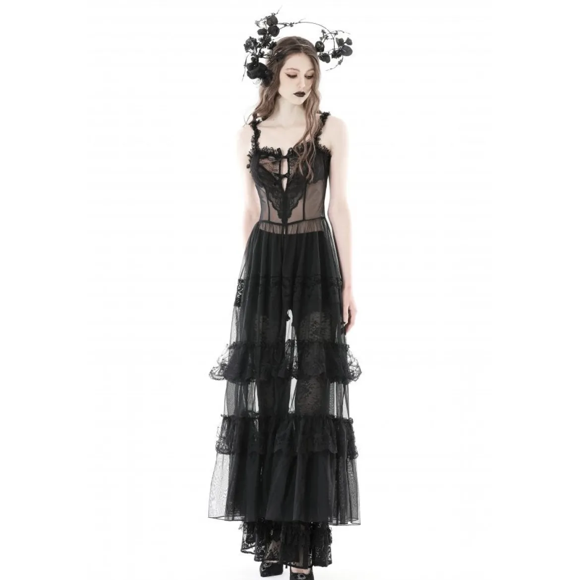 Dark in Love Layer Lace Mesh - Maksimekko