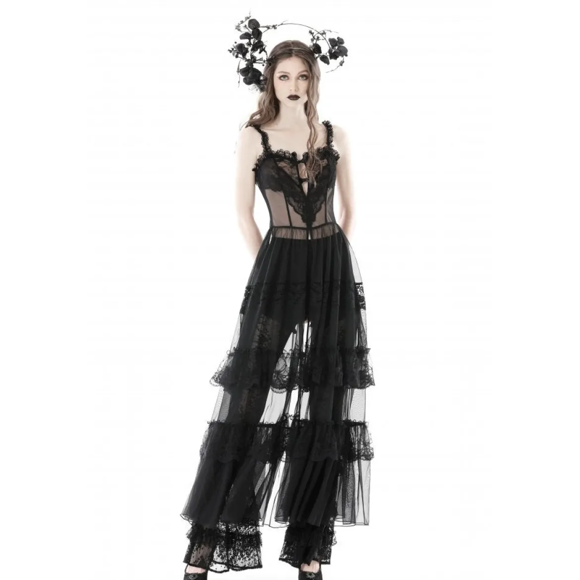 Dark in Love Layer Lace Mesh - Maksimekko