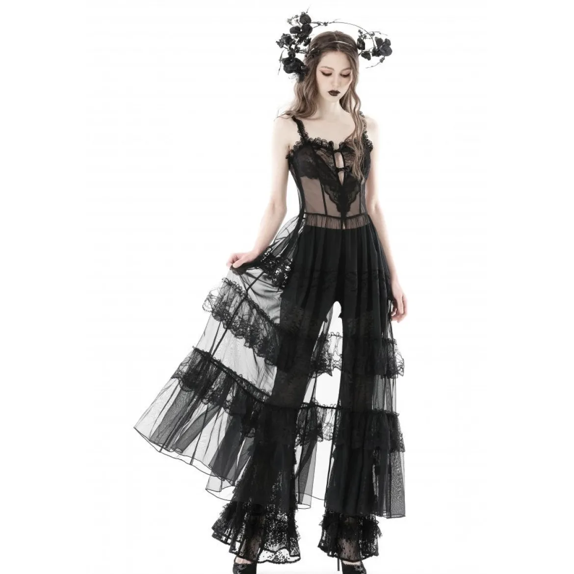 Dark in Love Layer Lace Mesh - Maksimekko
