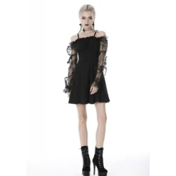 Dark In Love Off Shoulder Lace Sleeves - Mekko