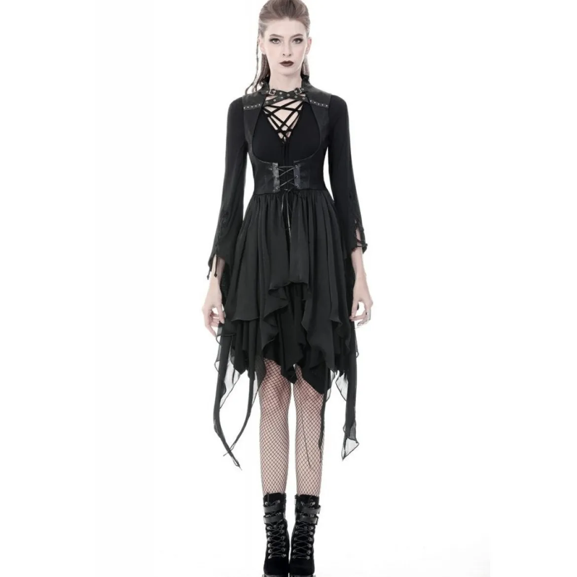 Dark In Love Punk Asymmetric Chiffon – Liivi