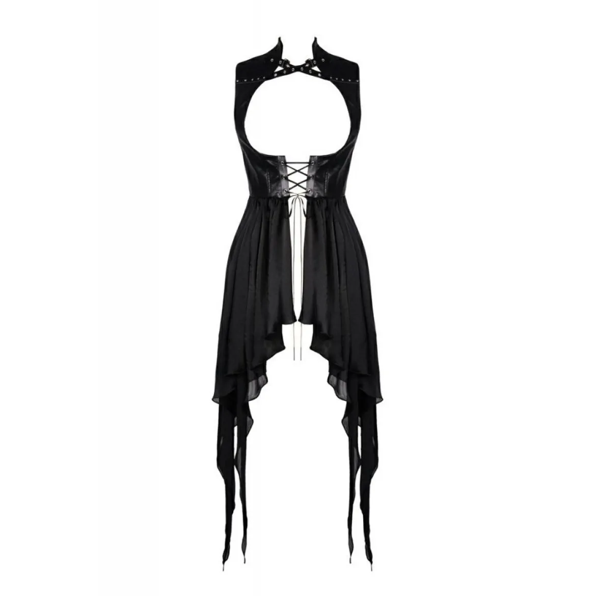 Dark In Love Punk Asymmetric Chiffon – Liivi
