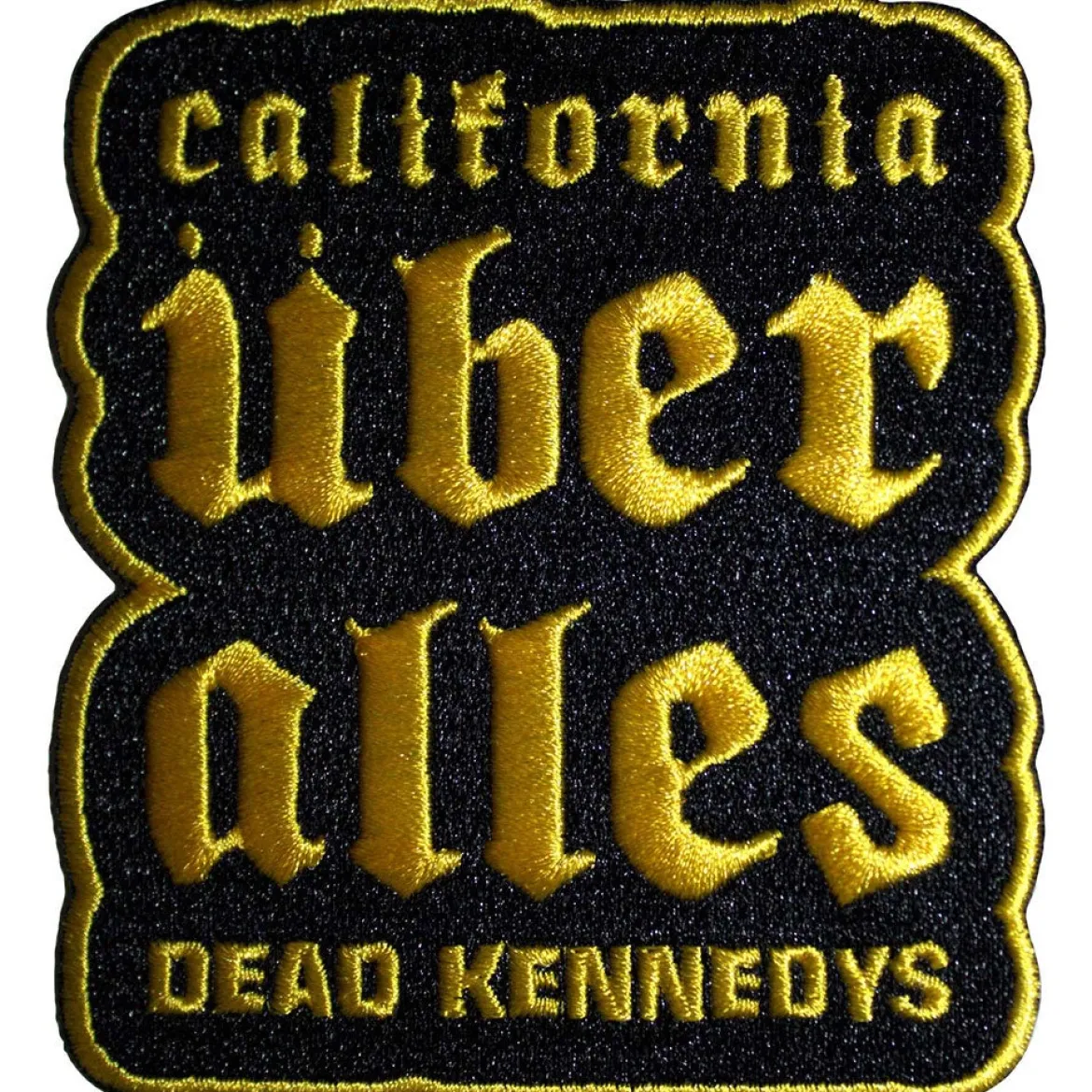 Dead Kennedys California Uber Alles Yellow -Kangasmerkki