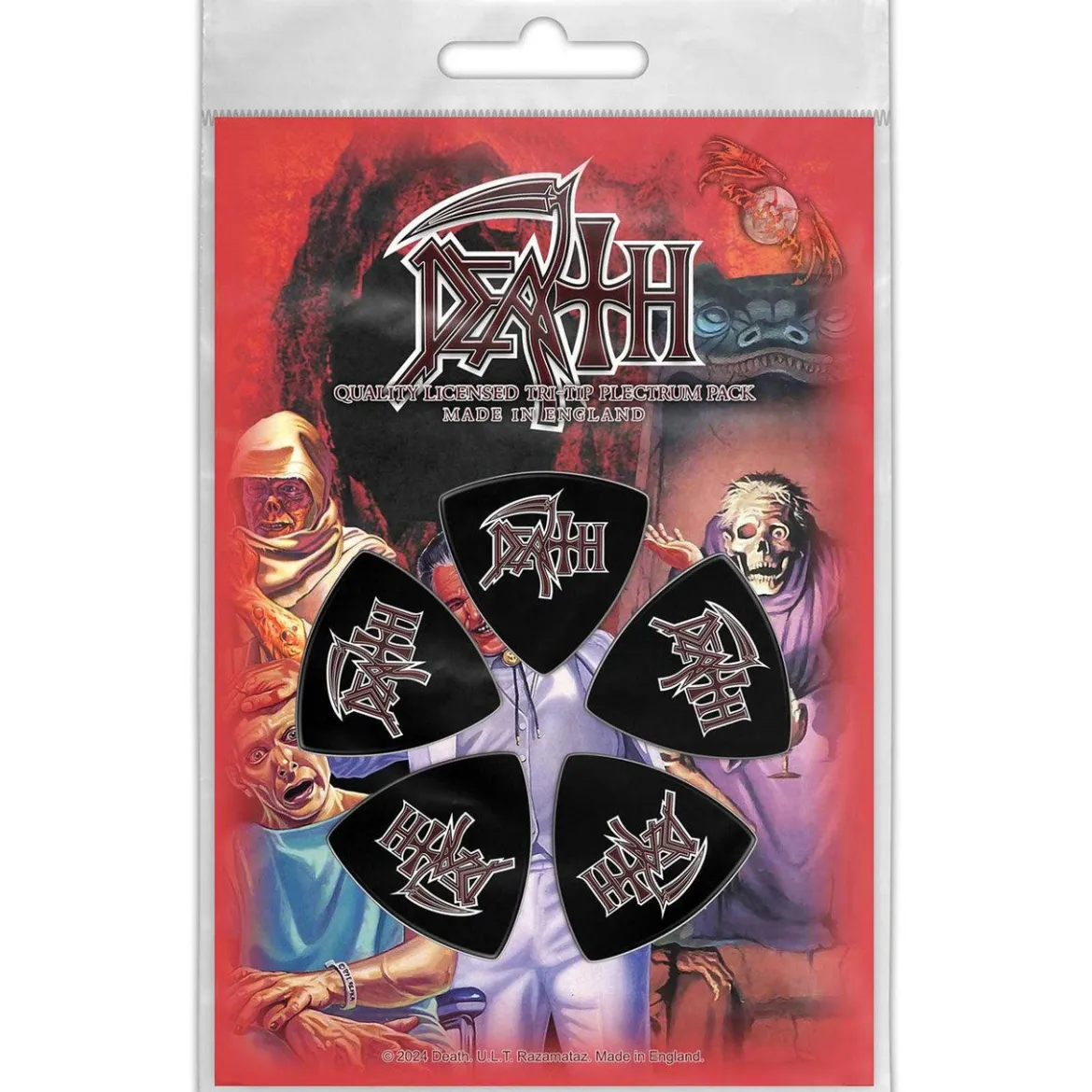 Death: Logo - Tri-Tip Plektrasetti 5kpl