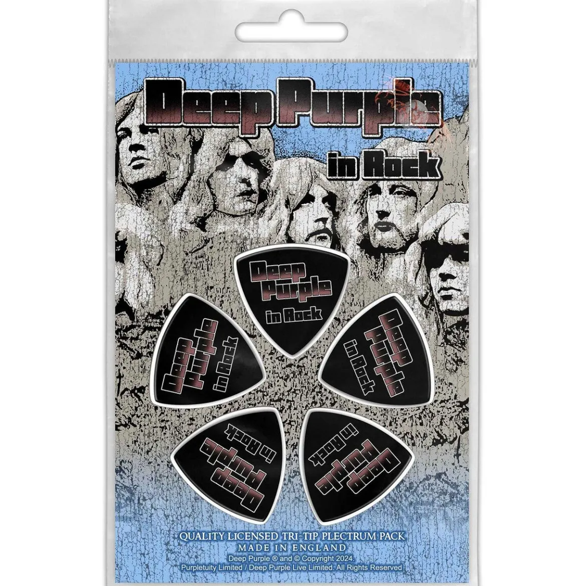 Deep Purple: In Rock - Tri-Tip Plektrasetti 5kpl