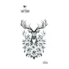 Deer & Flowers - siirtotatuointi
