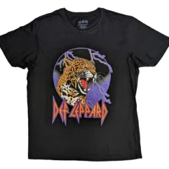 Def Leppard Lightning Leopard - T-Paita