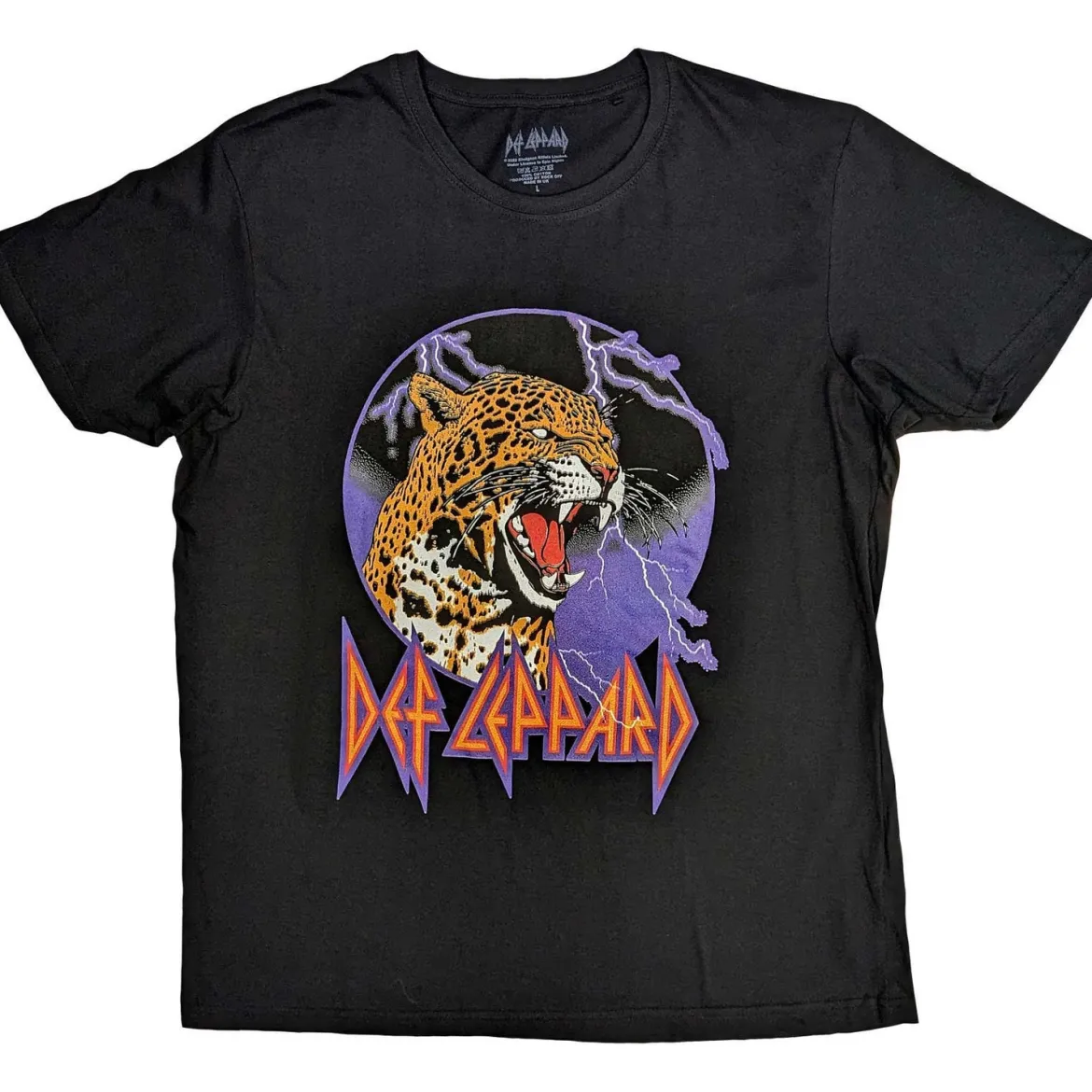 Def Leppard Lightning Leopard - T-Paita