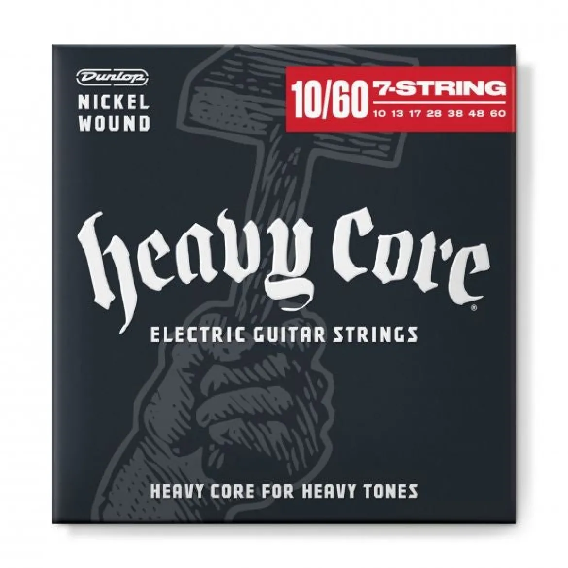 Dunlop 10-60 Heavy Core - 7-Kielisen Sähkökitaran kielet