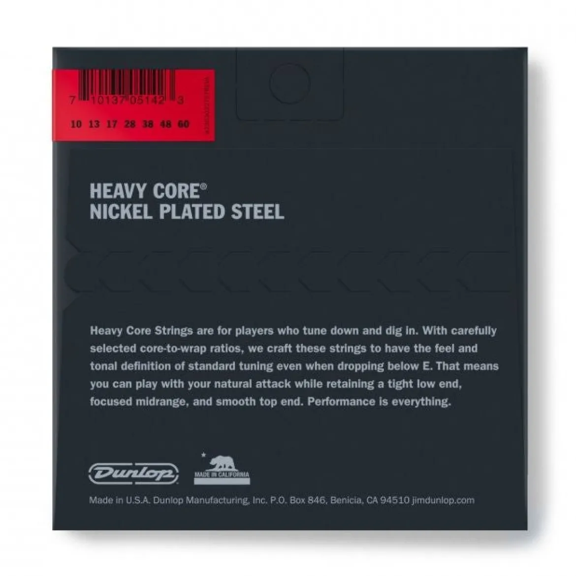 Dunlop 10-60 Heavy Core - 7-Kielisen Sähkökitaran kielet
