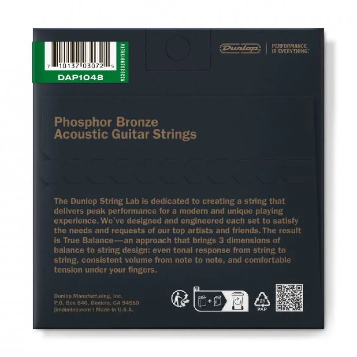 Dunlop 10-48Phosphor bronze - Teräskielet akustiseen kitaraan