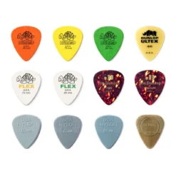 Dunlop PVP112 Plektra-valikoima Akustiselle kitaralle, 12kpl