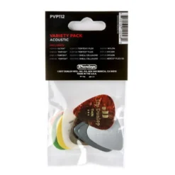Dunlop PVP112 Plektra-valikoima Akustiselle kitaralle, 12kpl