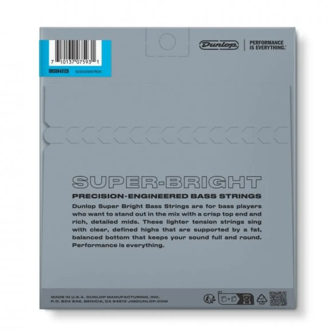 Dunlop Super Bright 45-125 Nickel Wound - 5-Kielisen Basson kielet