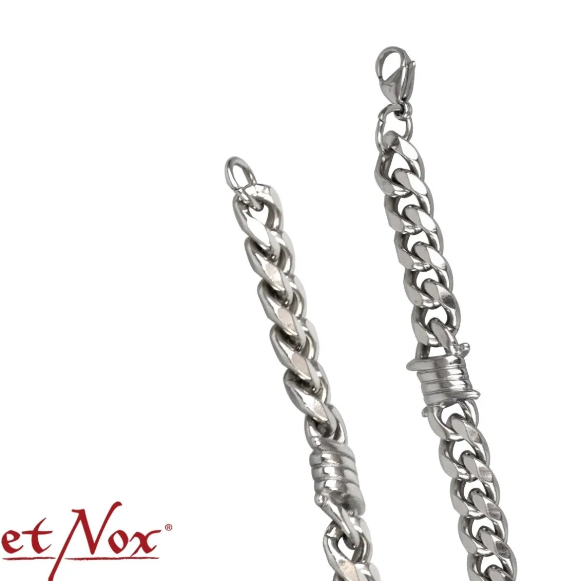 EtNox Curb Chain with Barbed Wire - Kaulaketju 10mm