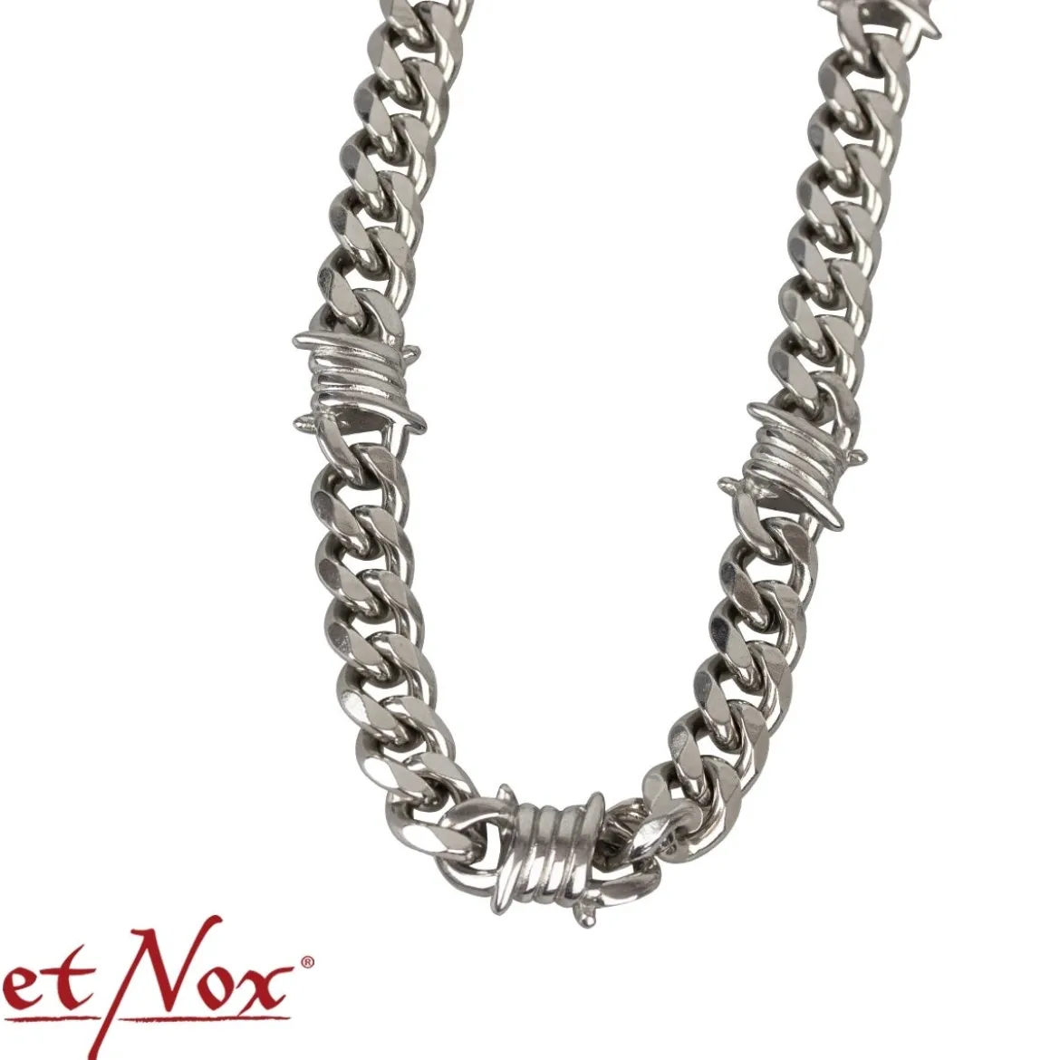 EtNox Curb Chain with Barbed Wire - Kaulaketju 10mm