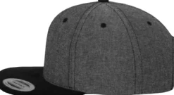 Flexfit Chambray-Suede snapback - Lippis, black