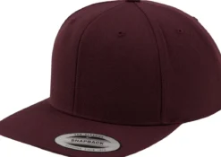 Flexfit Classic snapback - Lippis, maroon/maroon