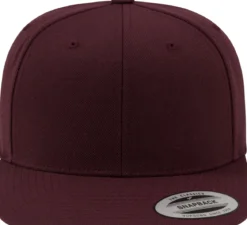 Flexfit Classic snapback - Lippis, maroon/maroon