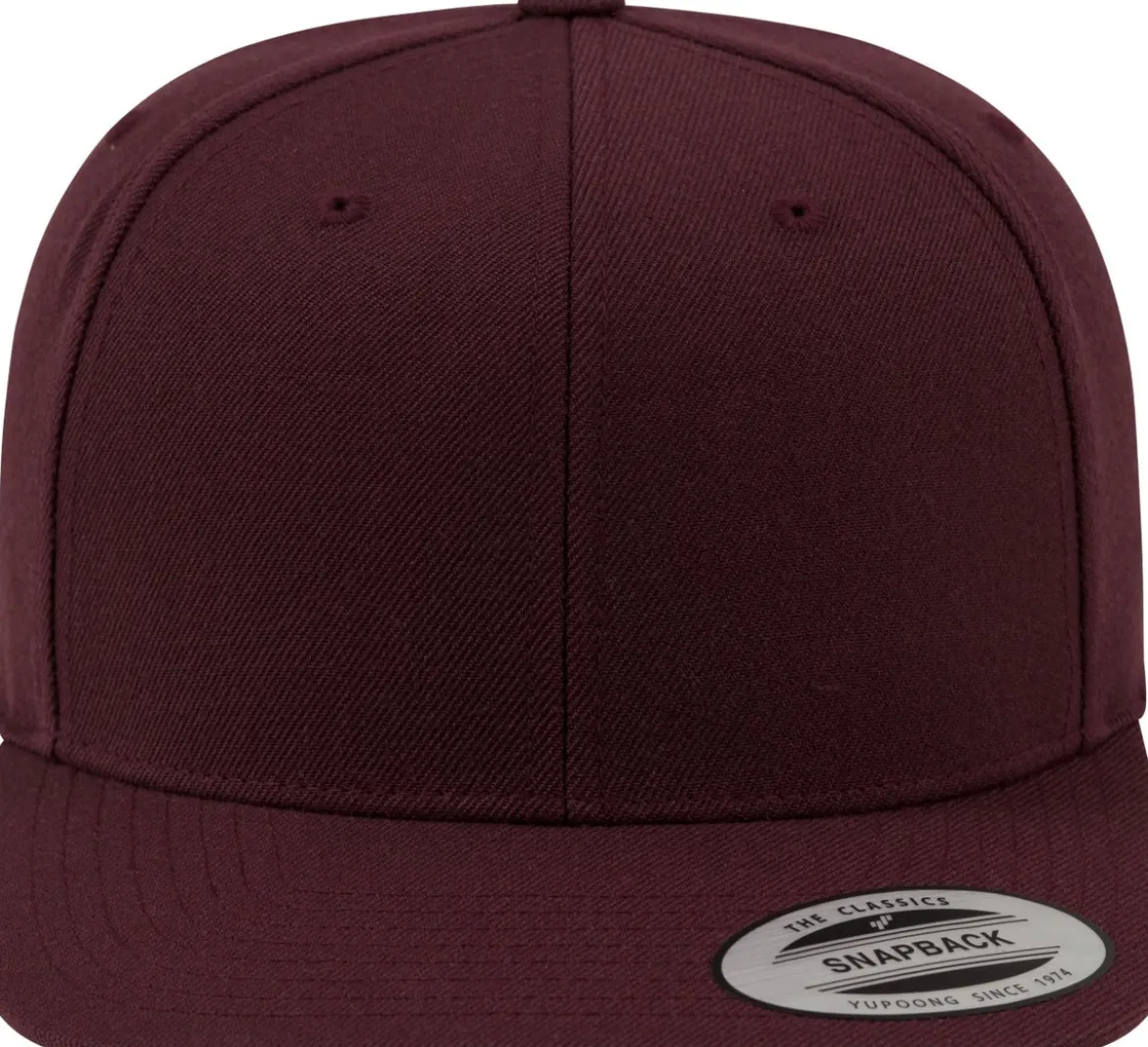 Flexfit Classic snapback - Lippis, maroon/maroon