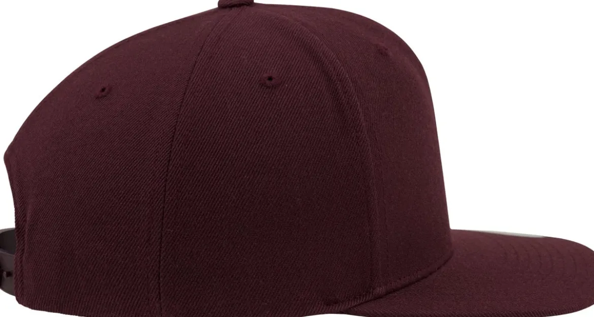 Flexfit Classic snapback - Lippis, maroon/maroon