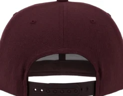 Flexfit Classic snapback - Lippis, maroon/maroon