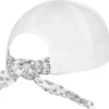 Flexfit curved bandana tie - lippis, white