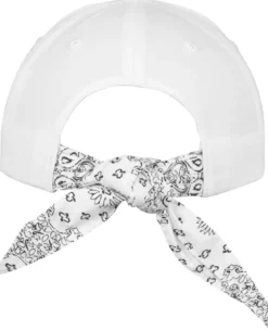 Flexfit curved bandana tie - lippis, white