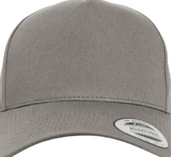 Flexfit 5-panel curved classic - lippis, grey