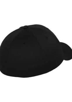 Flexfit Wooly Combed - Lippis, musta