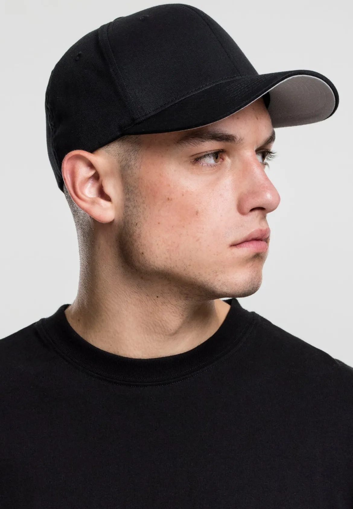 Flexfit Wooly Combed - Lippis, musta