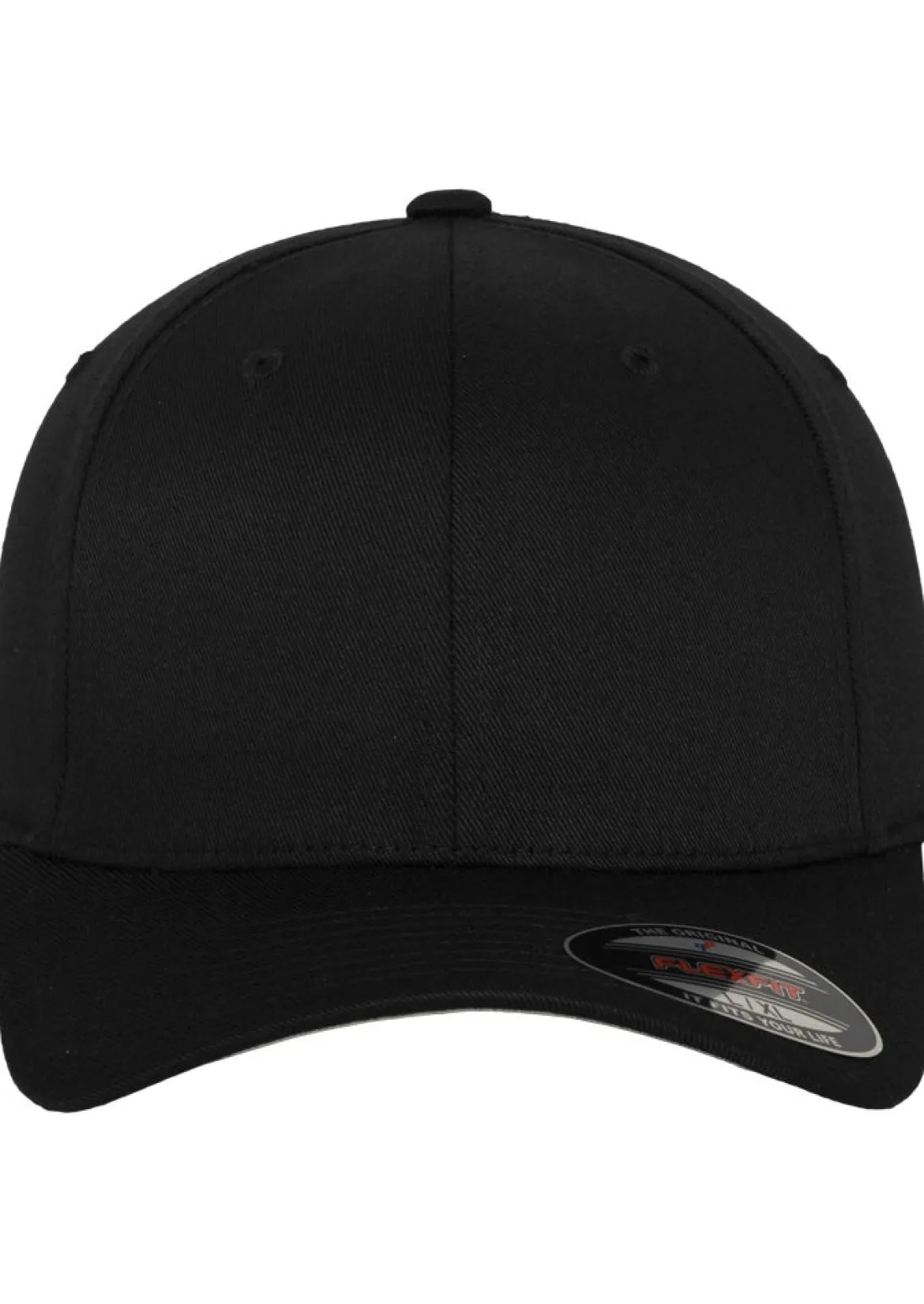 Flexfit Wooly Combed - Lippis, musta