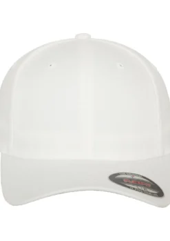 Flexfit Wooly Combed - Lippis, valkoinen