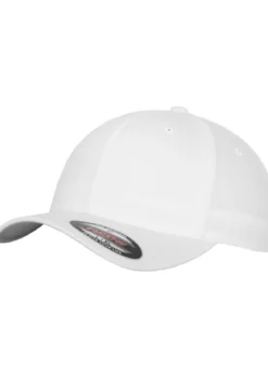 Flexfit Wooly Combed - Lippis, valkoinen