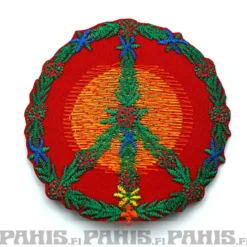 Flower peace sign - kangasmerkki