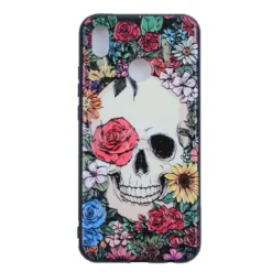 Flower Skull I - Suojakuori, Huawei P20 Lite
