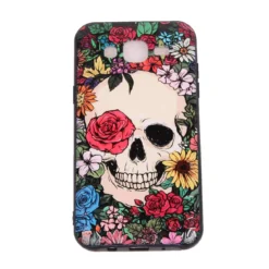 Flower Skull I - Suojakuori, Samsung Galaxy J3 (2016)