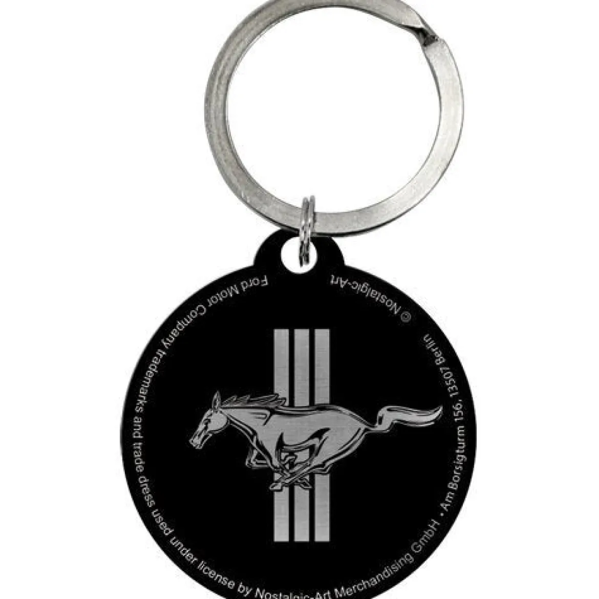 Ford Mustang Horse & Stripes Logo - Avaimenperä