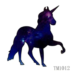 Galaxy unicorn - Pieni siirtotatuointi