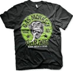 Gas Monkey Garage Green Logo - T-paita