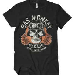 Gas Monkey Garage Skull - T-paita, musta