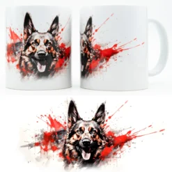 German Shepherd splatter-Muki