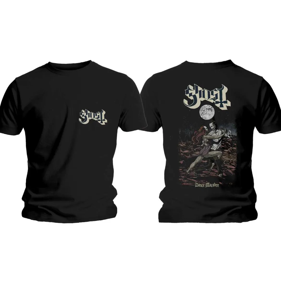 Ghost Dance Macabre Cover & Logo - T-Paita