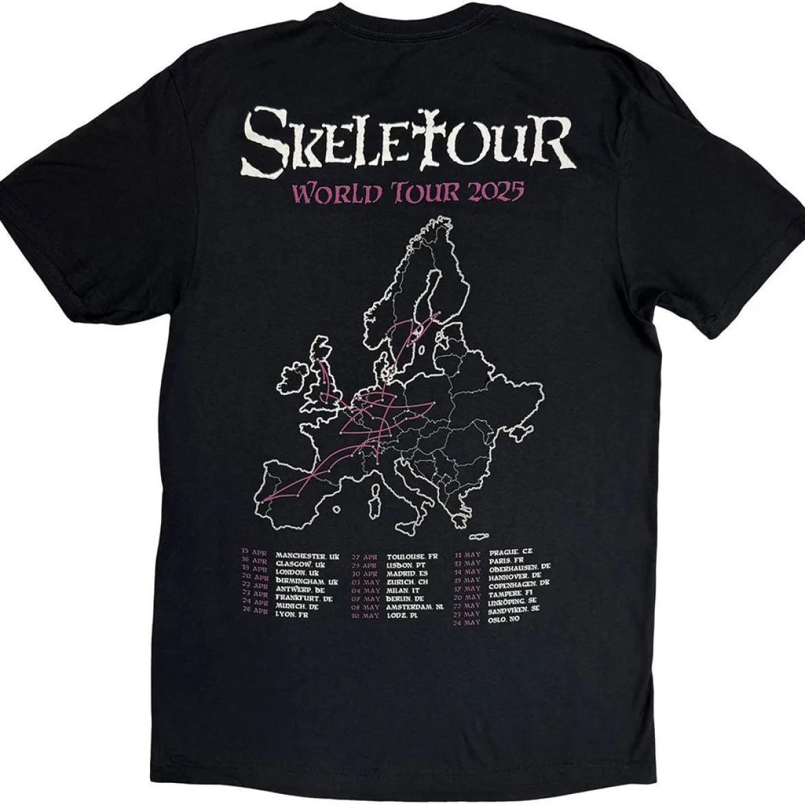 Ghost: Skeletour Admat '25 tour dates - T-paita