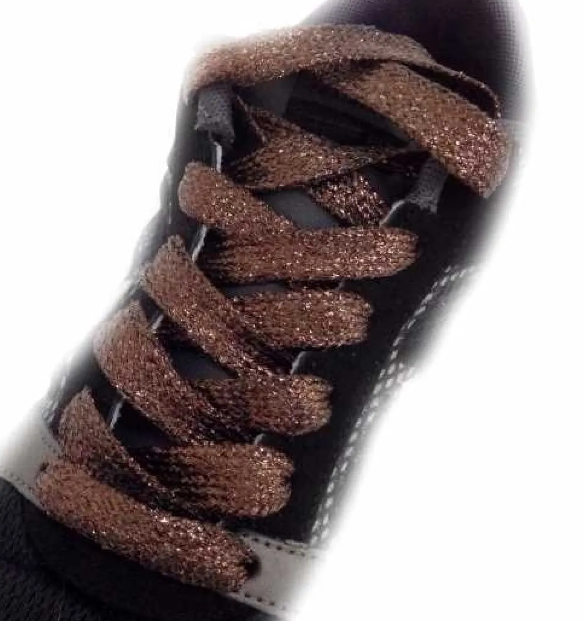Glitter Kengännauhat, brown