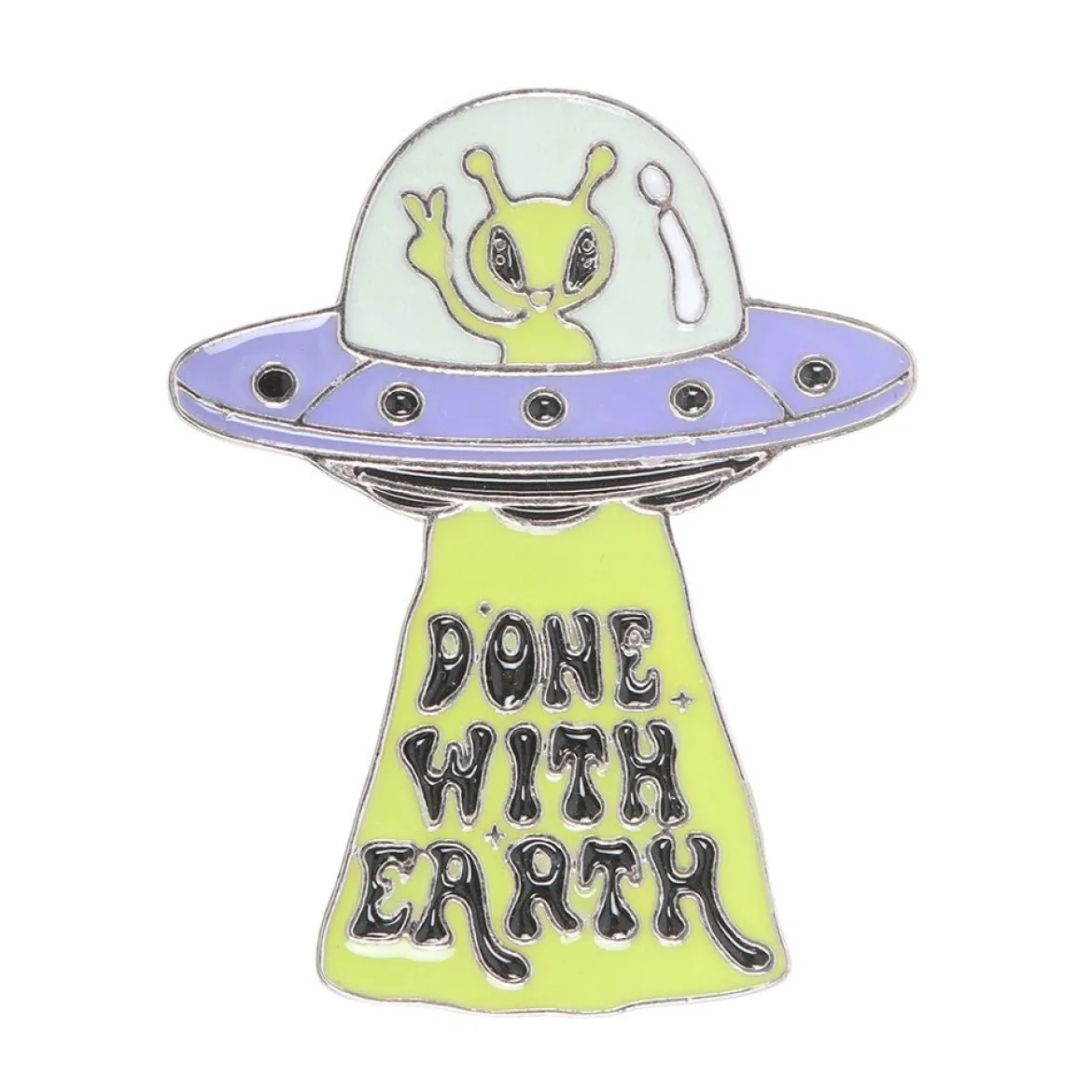 Glow in the Dark UFO – Pinssi